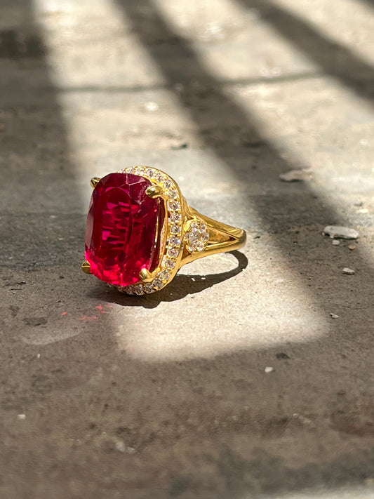 Sterling Silver Ruby ring