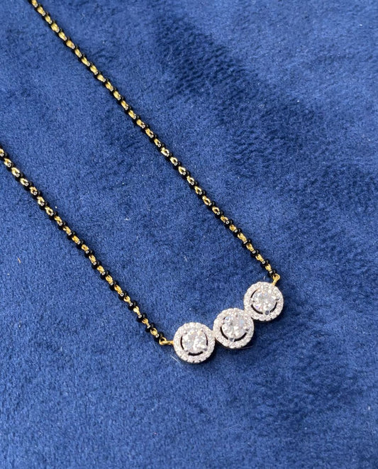 Triple Halo Mangalsutra