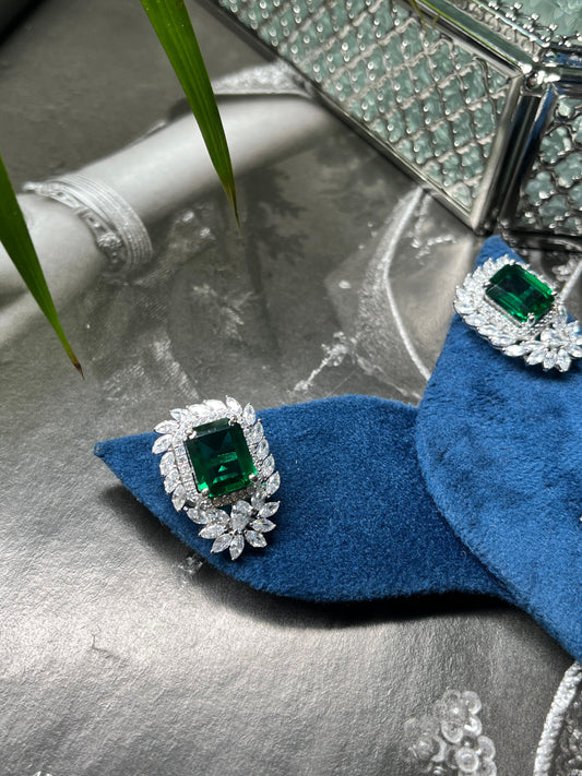 Emerald Marquise Earrings