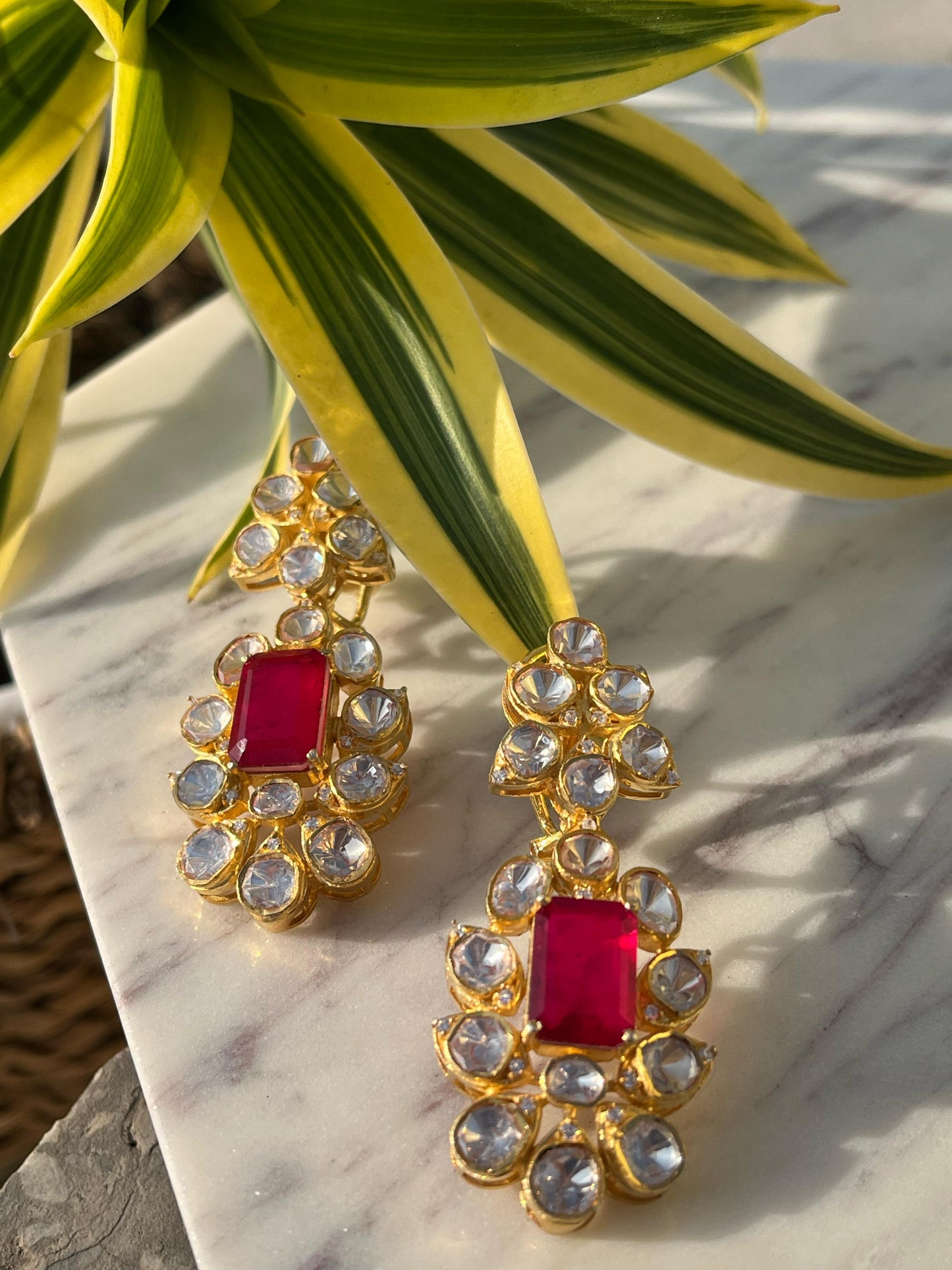 Ruby Kundan Polki Necklace