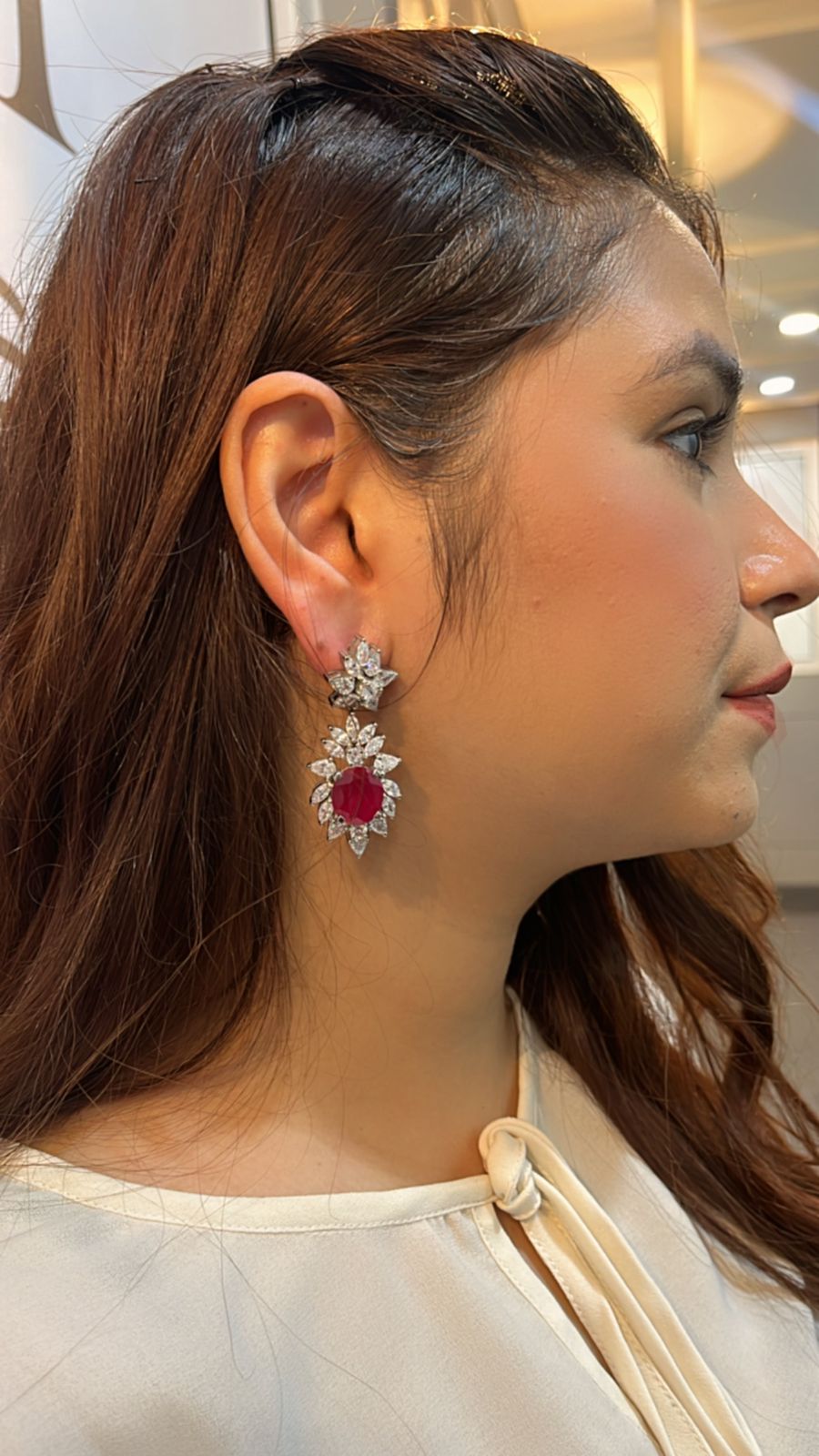 Scarlet Ruby Earrings