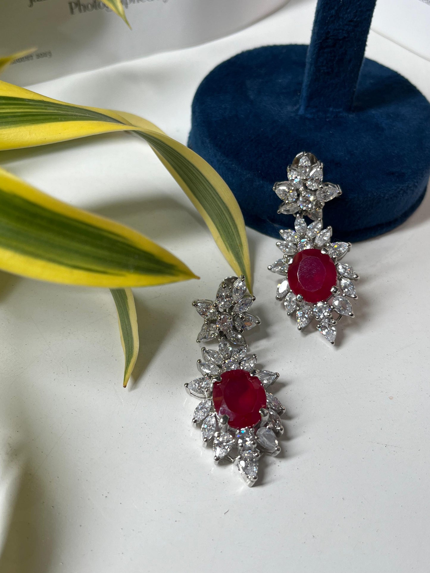 Scarlet Ruby Earrings