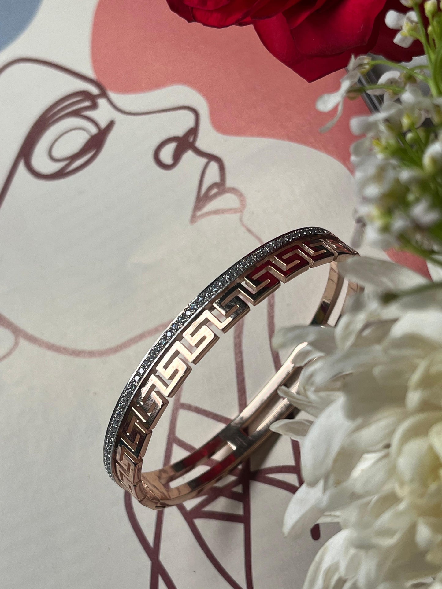 Branded Bracelet with Diamonds