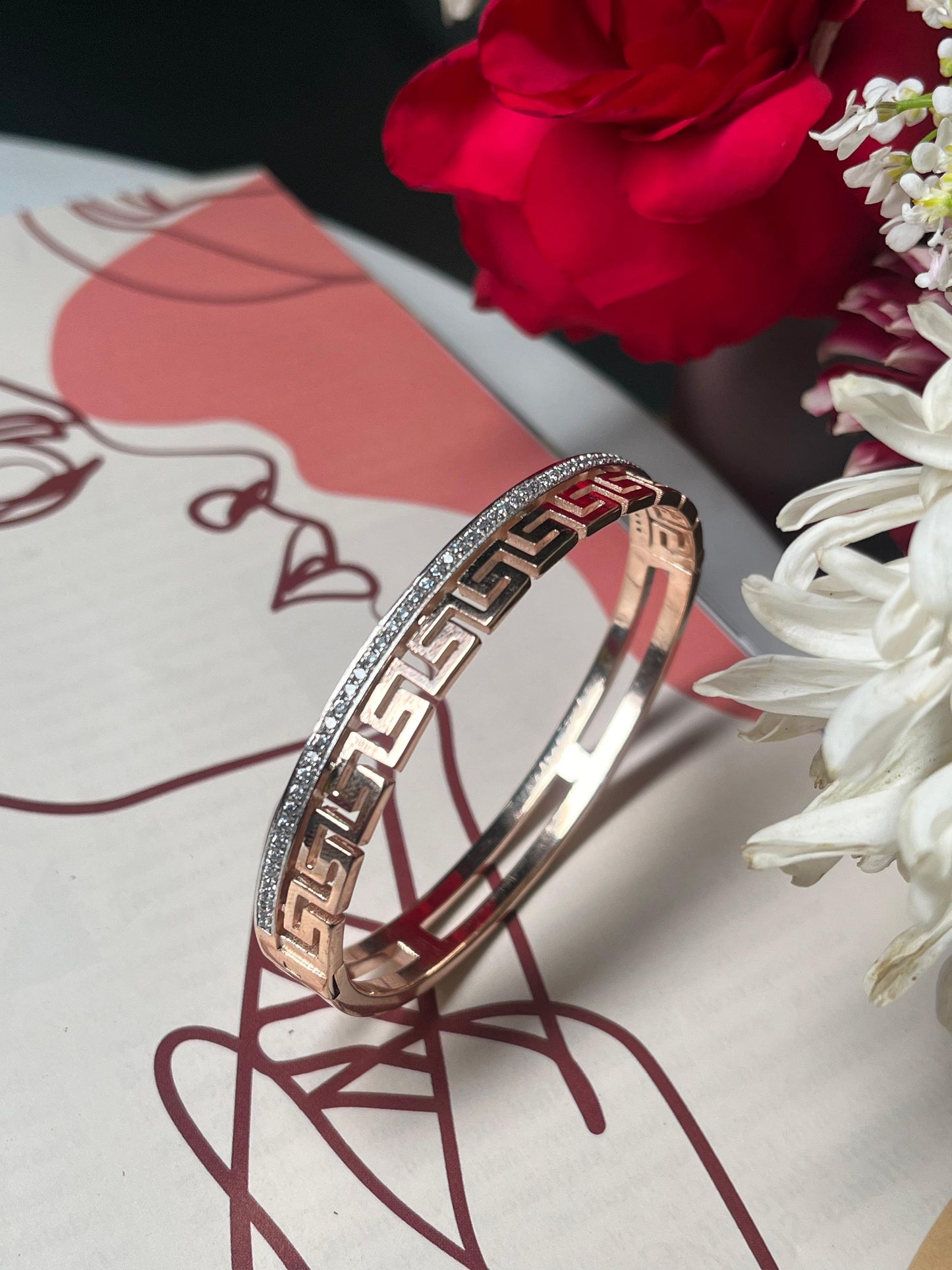 Branded Bracelet with Diamonds