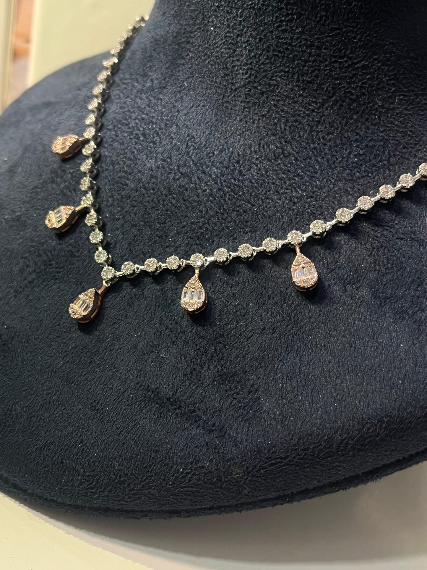 Pear Diamond Necklace