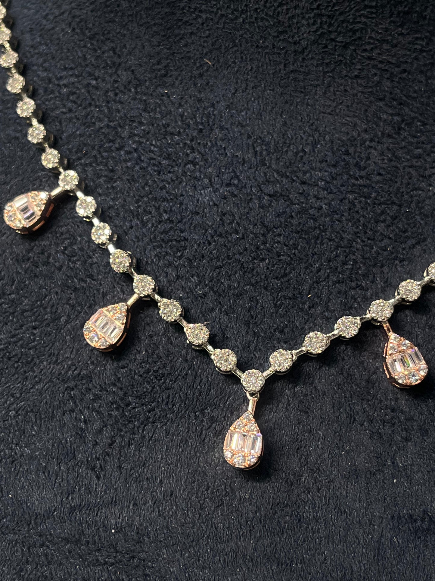 Pear Diamond Necklace