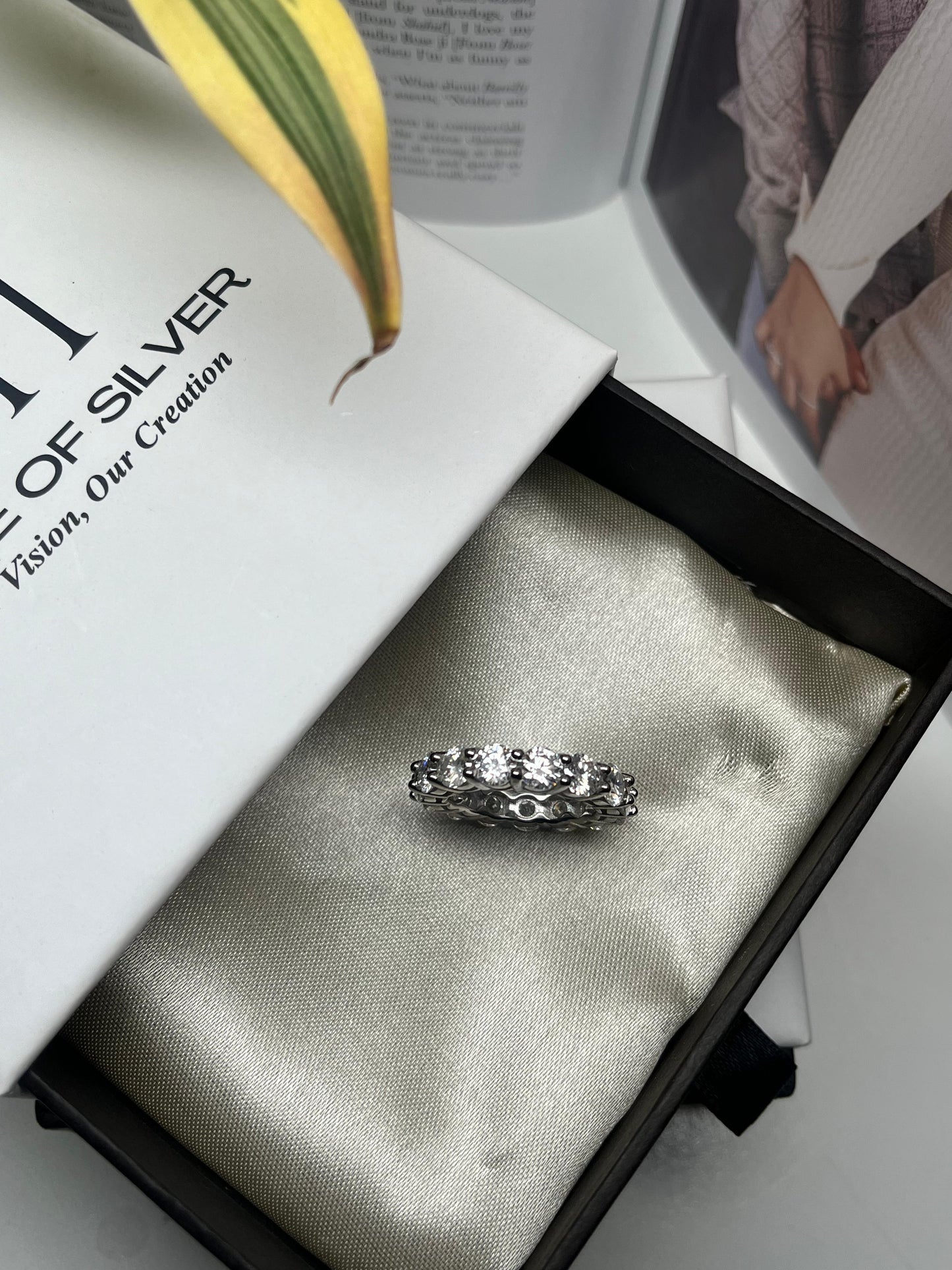 Moissanite Eternity Ring