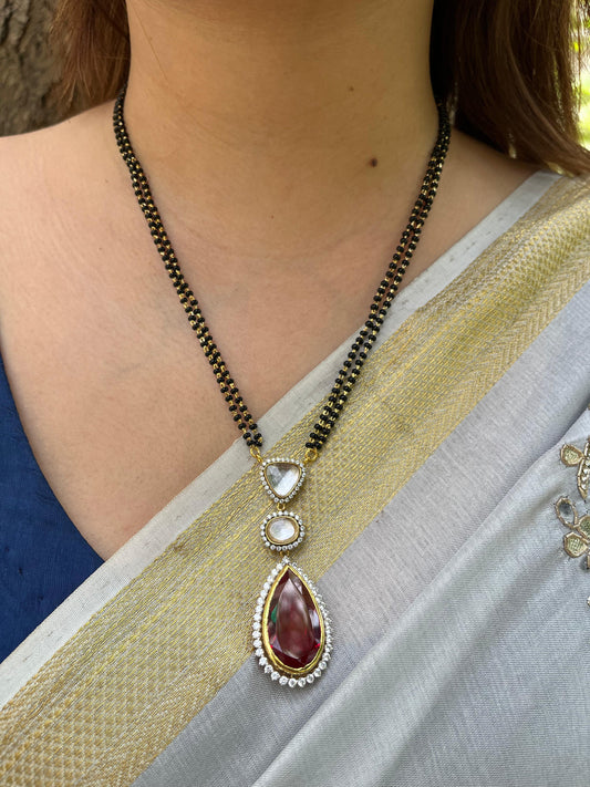 Polki Ruby Mangalsutra