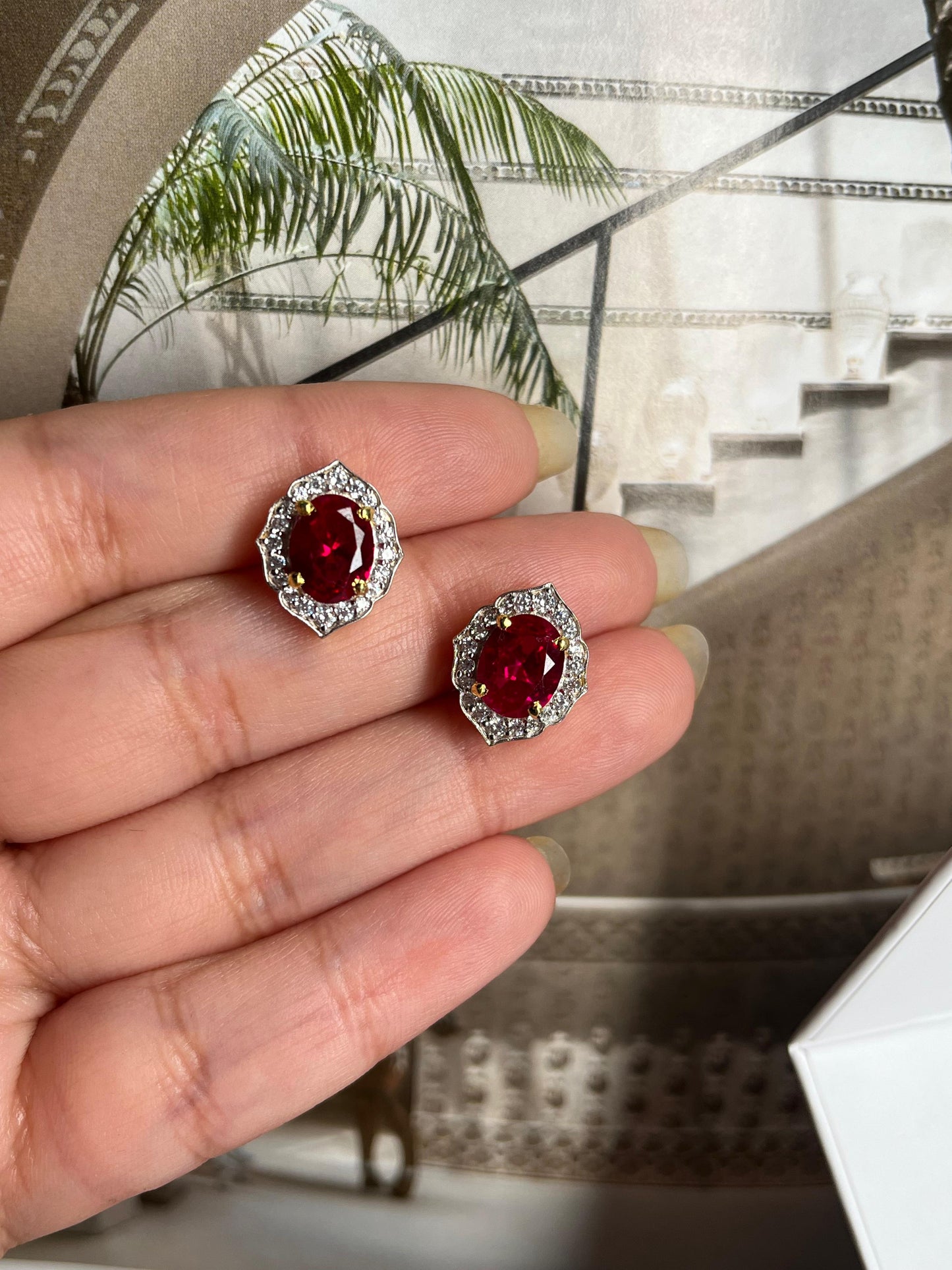 Ruby Love Earrings