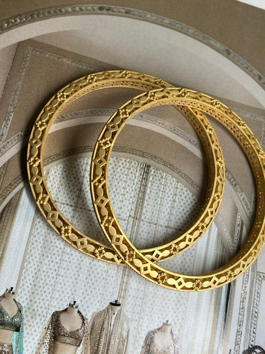 Matte Gold Bangles