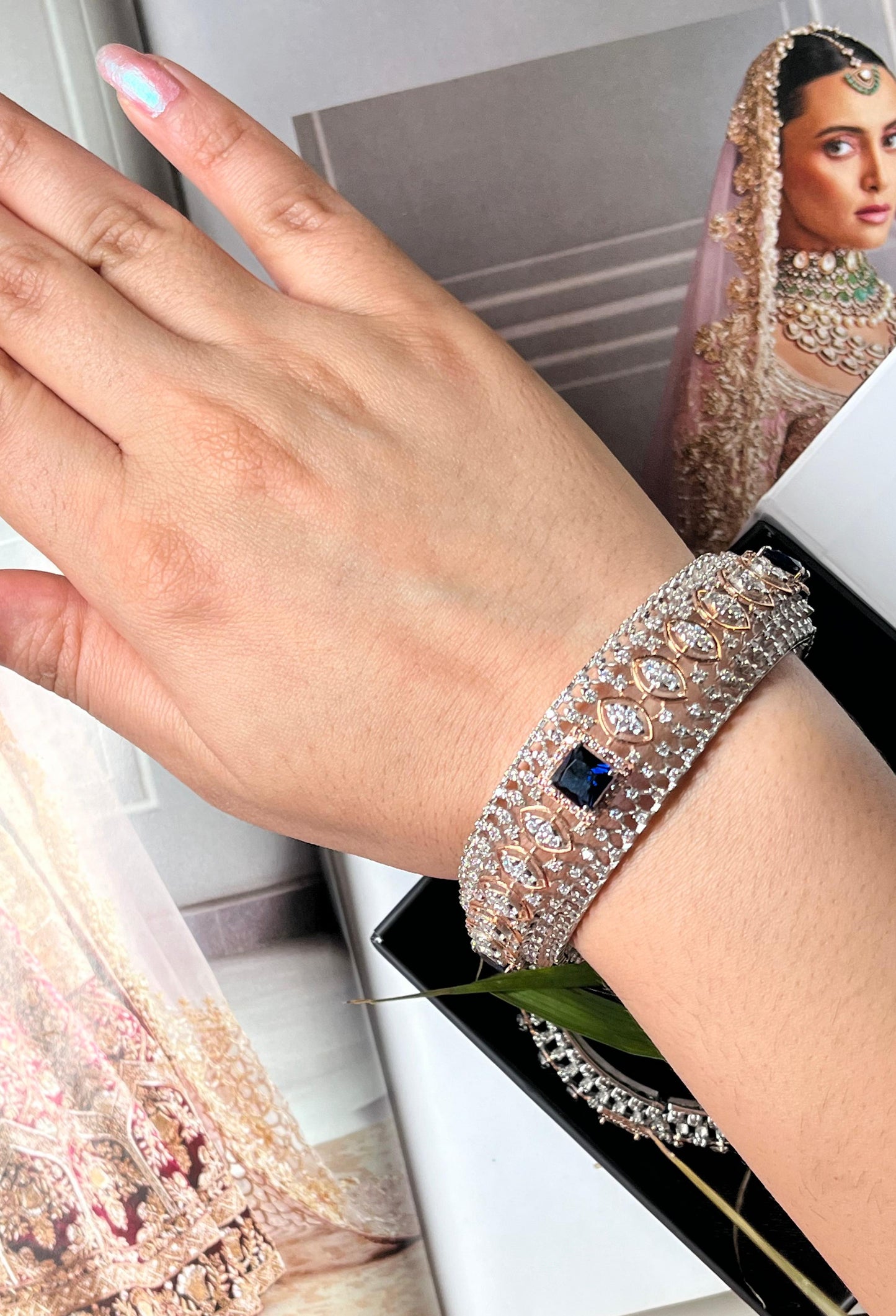 Blue Sapphire Bangle