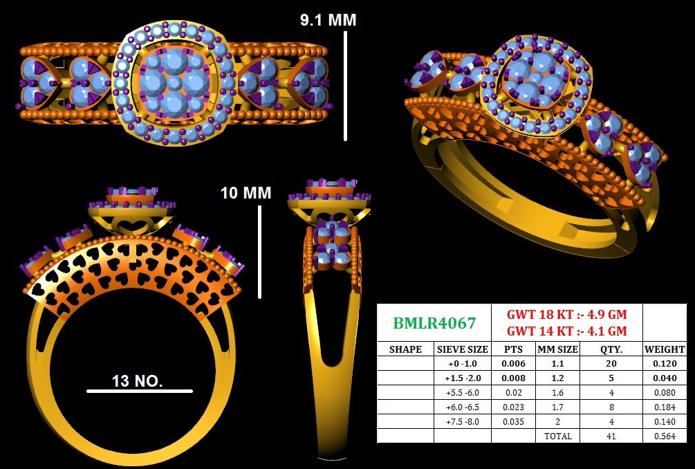 Heart Cushion Engagement Ring