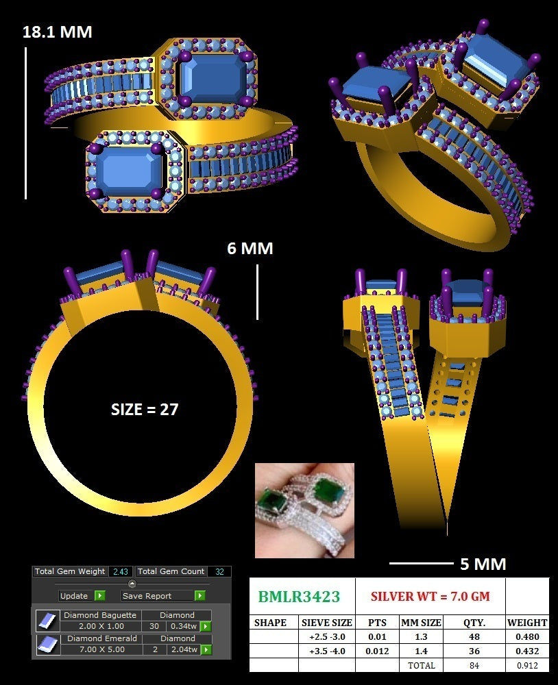 Sapphire Channel Ring