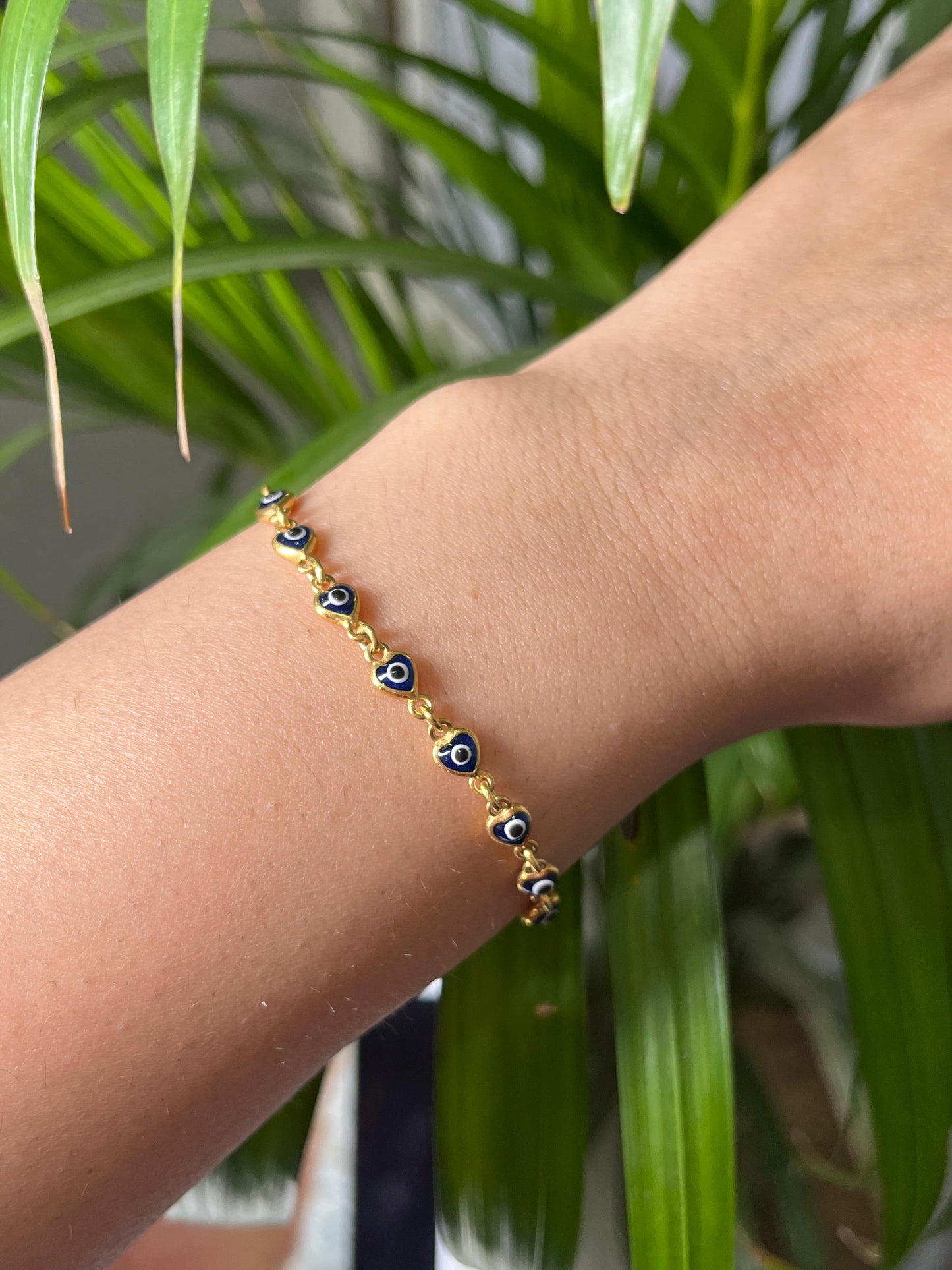 Heart Evil Eye Bracelet