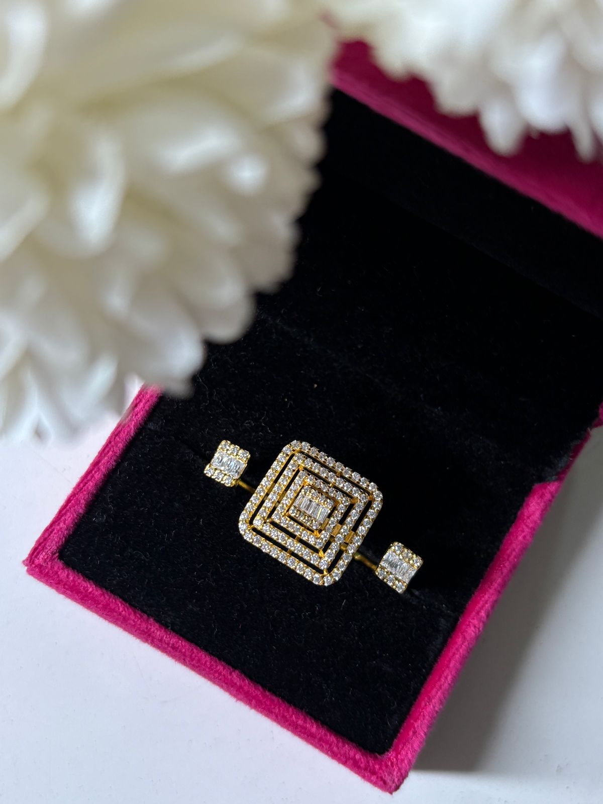 Square Trio Ring