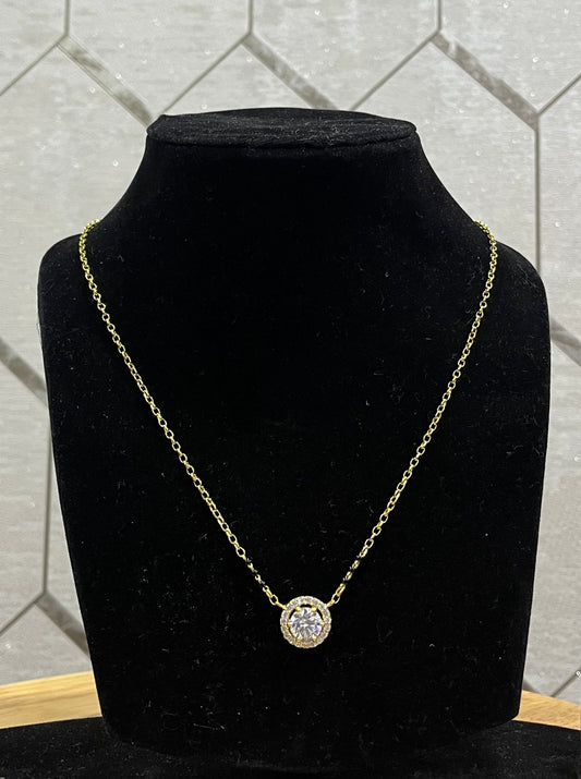 Solitaire Halo Mangalsutra