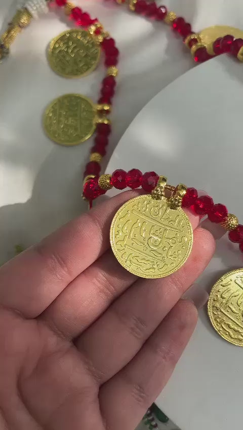 Latest Lakshmi Kasu Coin One Gram Gold Necklace Designs NCKN2326